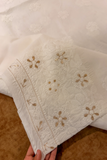 Arsh Handcrafted Pure Cotton Unstitched Gota Patti Chikankari 3pc Suit Set