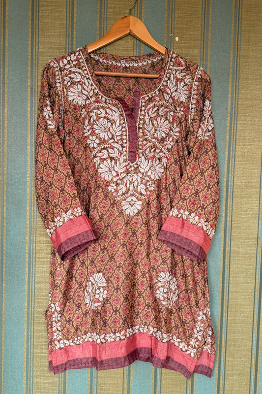 Arsh Handcrafted Printed Crepe Short Top