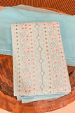 Arsh Handcrafted Blue Cotton Unstitched Chikankari 3pc Suit Set