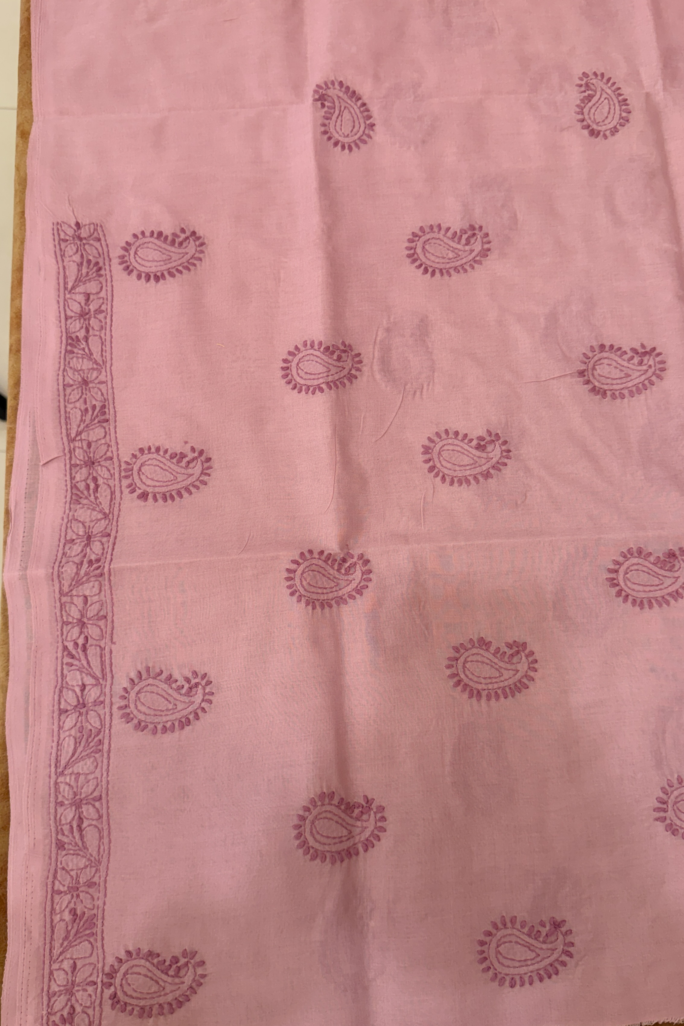 Arsh Handcrafted Pure Cotton Unstitched Chikankari Kurti Pc - arshchikan