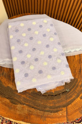 Arsh Handcrafted Lilac All Over Daraj Kangan Keel Cotton Unstitched Chikan 3pc Suit