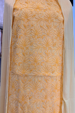 Arsh Handcrafted Mango Yellow Cotton Unstitched Chikankari 3pc Suit