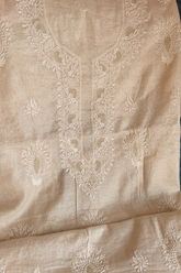 Arsh Handcrafted Pure Tissue Unstitched Chikankari Kurti and Dupatta set