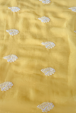 Arsh Handcrafted Yellow Georgette Unstitched Chikankari 3pc Suit Set
