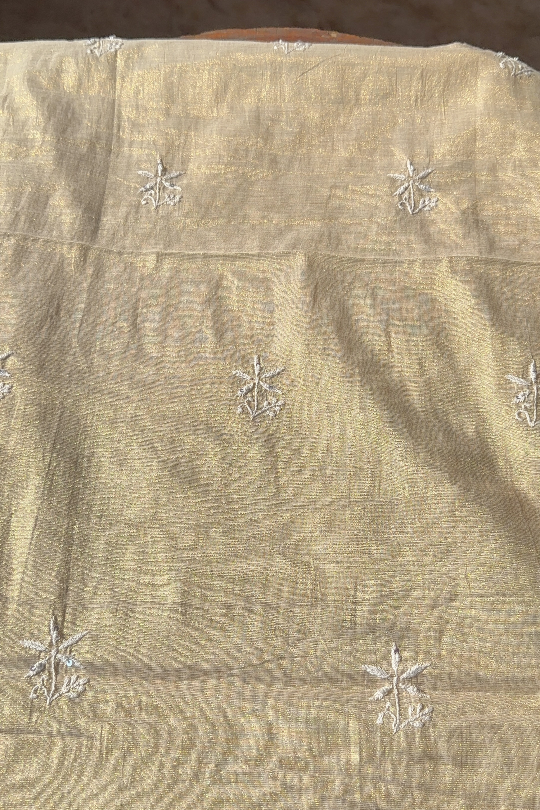 Arsh Handcrafted Pure Tissue Kurti and Dupatta set. - arshchikan