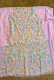 Arsh Handcrafted Front Jaal Georgette Unstitched Chikankari 3pc Suit - arshchikan