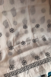 Arsh Handcrafted White Cotton Unstitched Chikankari 3pc Suit Set