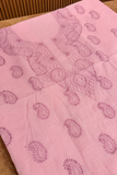 Arsh Handcrafted Pure Cotton Unstitched Chikankari Kurti Pc - arshchikan