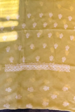 Arsh Handcrafted Yellow Cotton Unstitched Chikankari 3pc Suit - arshchikan