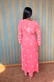 Arsh Handcrafted Kurti, Pant and Dupatta 3 pc Mul Chanderi Mukesh Chikan Set - arshchikan