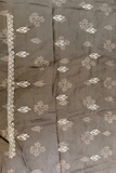 Arsh Handcrafted Black Cotton Unstitched Chikankari 3pc Suit