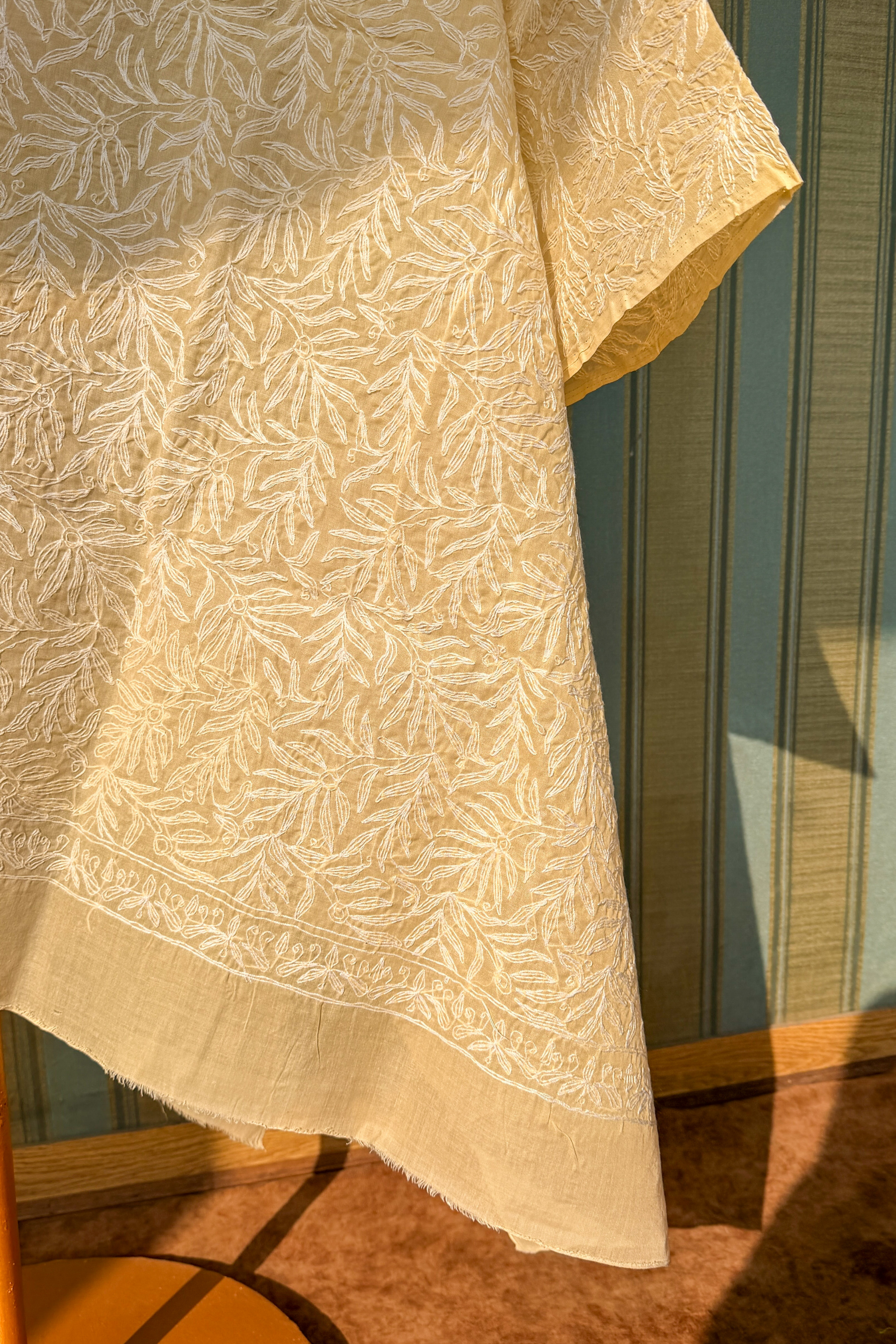 Arsh Handcrafted Chikankari Pure Cotton All Over Tepchi Dupatta - arshchikan