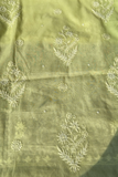 Arsh Handmade Mul Chanderi Unstitched Chikankari Kurti and Dupatta set