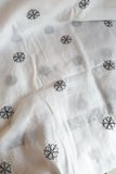 Arsh Handcrafted White Cotton Unstitched Chikankari 3pc Suit Set