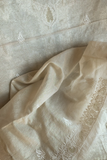 Arsh Handcrafted Pure Tissue Unstitched Chikankari Kurti and Dupatta set