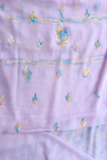 Arsh Handcrafted Front Jaal Georgette Unstitched Chikankari 3pc Suit - arshchikan