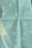 Arsh Handcrafted Pastel Green Cotton Unstitched Chikankari 3pc Suit