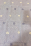 Arsh Handcrafted Lilac All Over Daraj Kangan Keel Cotton Unstitched Chikan 3pc Suit
