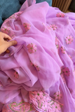 Arsh Handcrafted Semi Georgette Unstitched Chikankari Suit Set