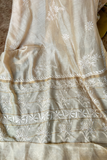 Arsh Hand Embroidered Chanderi Silk Chikan Saree