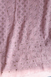 Arsh Handcrafted Pure Viscose Georgette Unstitched Chikankari Kurti And Dupatta Set