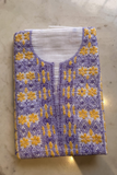 Arsh Hand Embroidered Pure Kota Doria Chikan Suit Piece