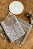 Arsh Handcrafted Tissue Chanderi Kurti and Dupatta Set