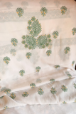 Arsh Handcrafted White Semi Georgette Unstitched Chikankari Suit Set