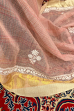 Arsh handcrafted Banarasi Chikan Tissue Linen Silk Saree