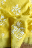 Arsh Handcrafted Mul Chanderi Unstitched Chikankari Kurta and Dupatta set