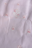 Arsh Handcrafted Baby Pink Cotton Unstitched Chikankari 3pc Suit Set