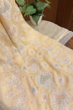 Arsh Handcrafted Modal Satin Unstitched Chikankari Suit Set - arshchikan
