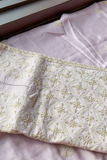 Arsh Handcrafted Chanderi Cutwork Semi-Stitched Chikankari Kurti and Dupatta set - arshchikan