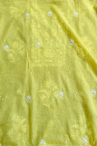 Arsh Handcrafted Mul Chanderi Unstitched Chikankari Kurta and Dupatta set