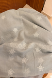 Arsh Handcrafted Grey Cotton Unstitched Chikankari Front Jaal 3pc Suit