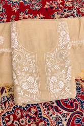 Arsh Handmade Pure Mul Chanderi Unstitched Suit Set