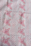 Arsh Handcrafted Baby Pink Cotton Unstitched Chikankari 3pc Suit Set