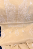 Arsh Handcrafted Pure Tissue Kurti and Dupatta Chikankari Set