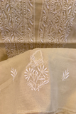 Arsh Handcrafted Pure Tissue Kurti and Dupatta Chikankari Set