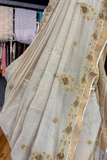 Arsh Hand Embroidered PureTissue Banarasi Chikankari Saree