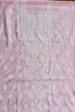 Arsh Hand Embroidered Pure Kota Doria Chikan Suit Piece