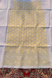 Arsh HandCrafted Pure Cotton Unstitched Chikan Suit Set