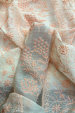 Arsh Handcrafted Mul Chanderi Unstitched Chikankari Kurti and Dupatta set - arshchikan