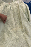 Arsh Handcrafted Pure Chanderi Silk Semi Stiched Kurti Pc