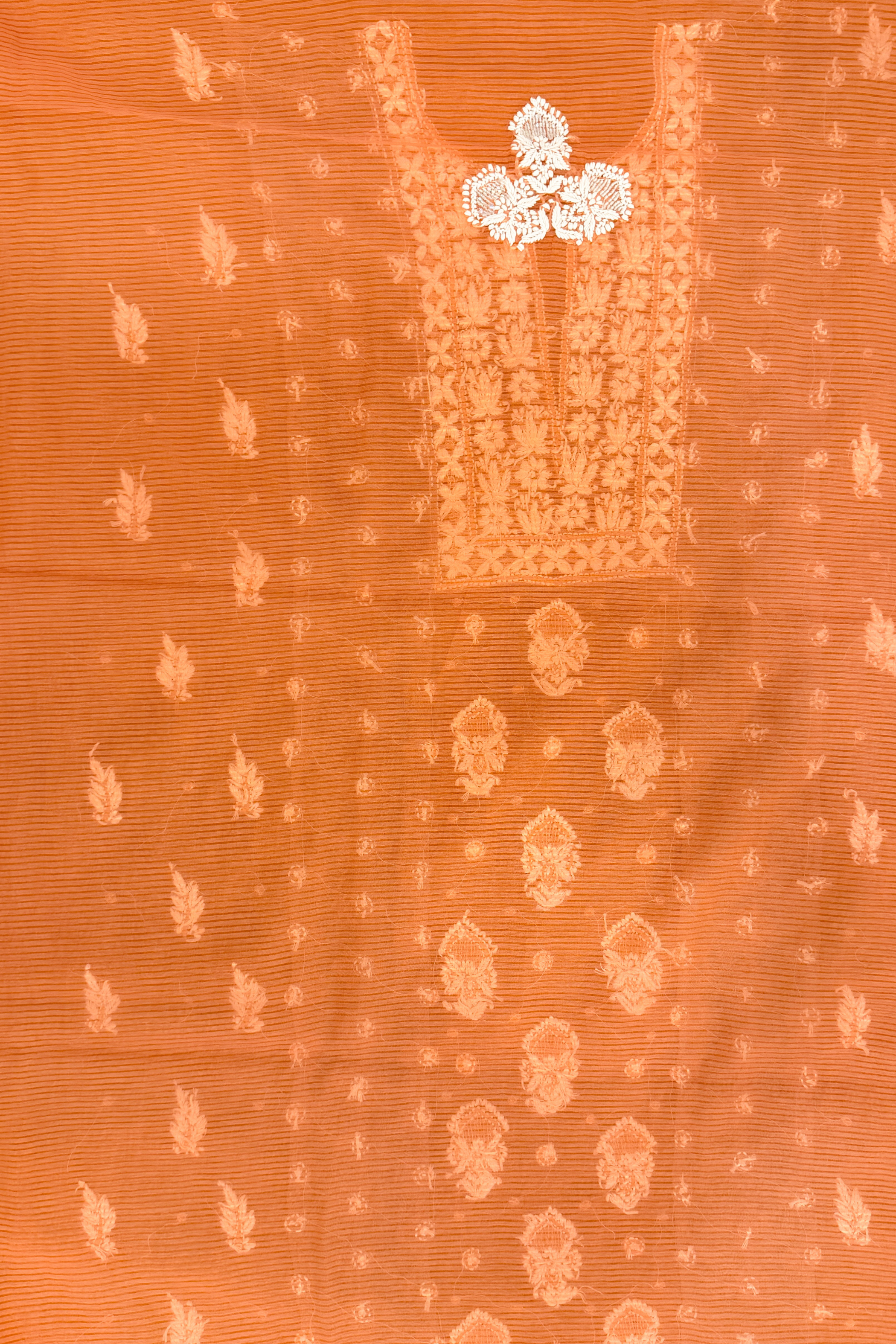 Arsh Handcrafted Pure Tissue Cutwork Unstitched Suit Set - arshchikan