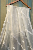 Arsh Handcrafted Pure Organza Chikankari Dupatta