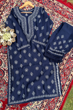 Arsh Hand Embroidered Chikan Muslin Chanderi Kurta and Pant Set