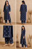 Arsh Hand Embroidered Chikan Muslin Chanderi Kurta and Pant Set