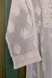 Arsh Handcrafted White Hand Embroidered Chikankari Top