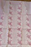 Arsh Handcrafted Onion Pink Cotton Unstitched Chikankari 3pc Suit Set - arshchikan